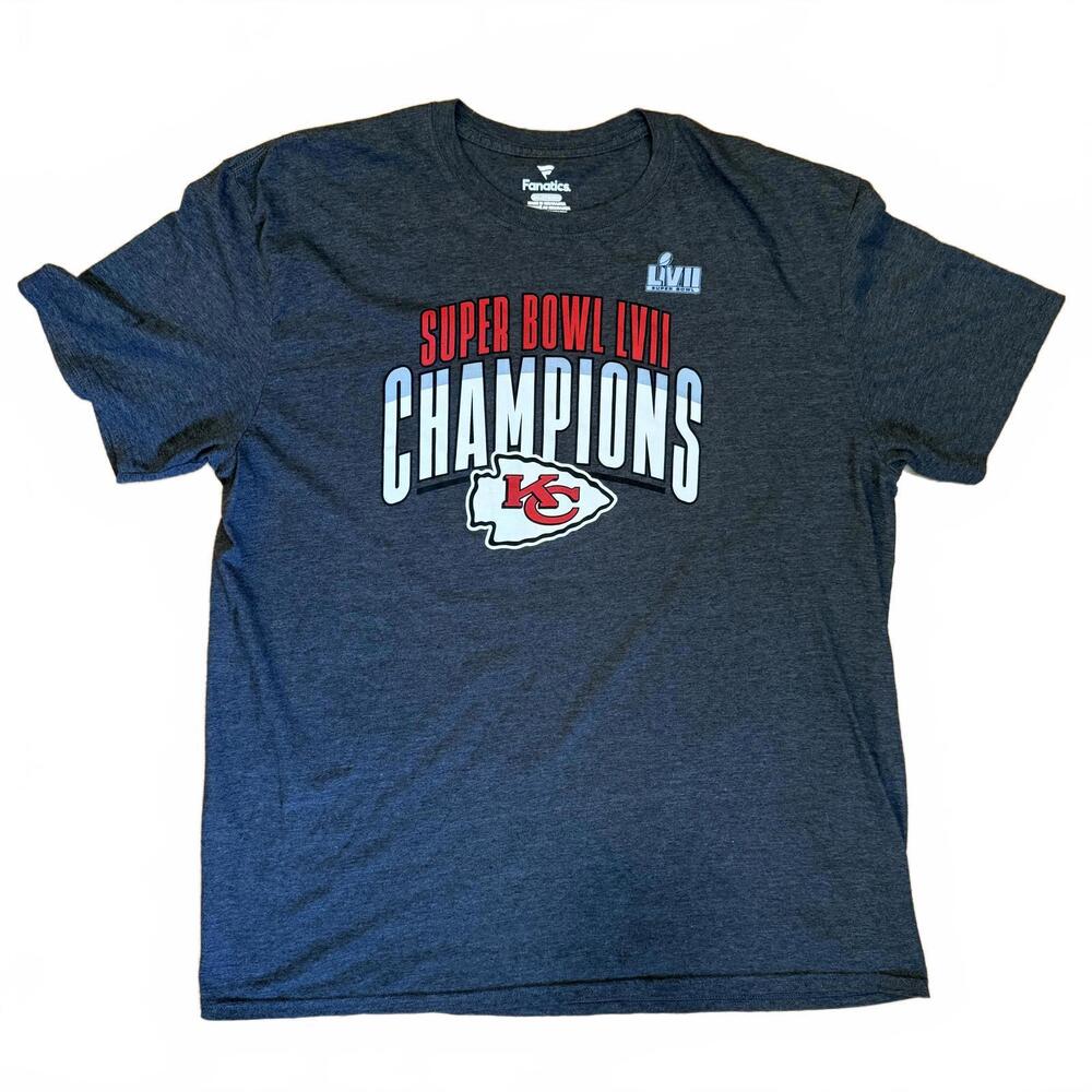 Fanatics KC Chiefs Super Bowl LVII roster tee –‎ Men’s 2XL